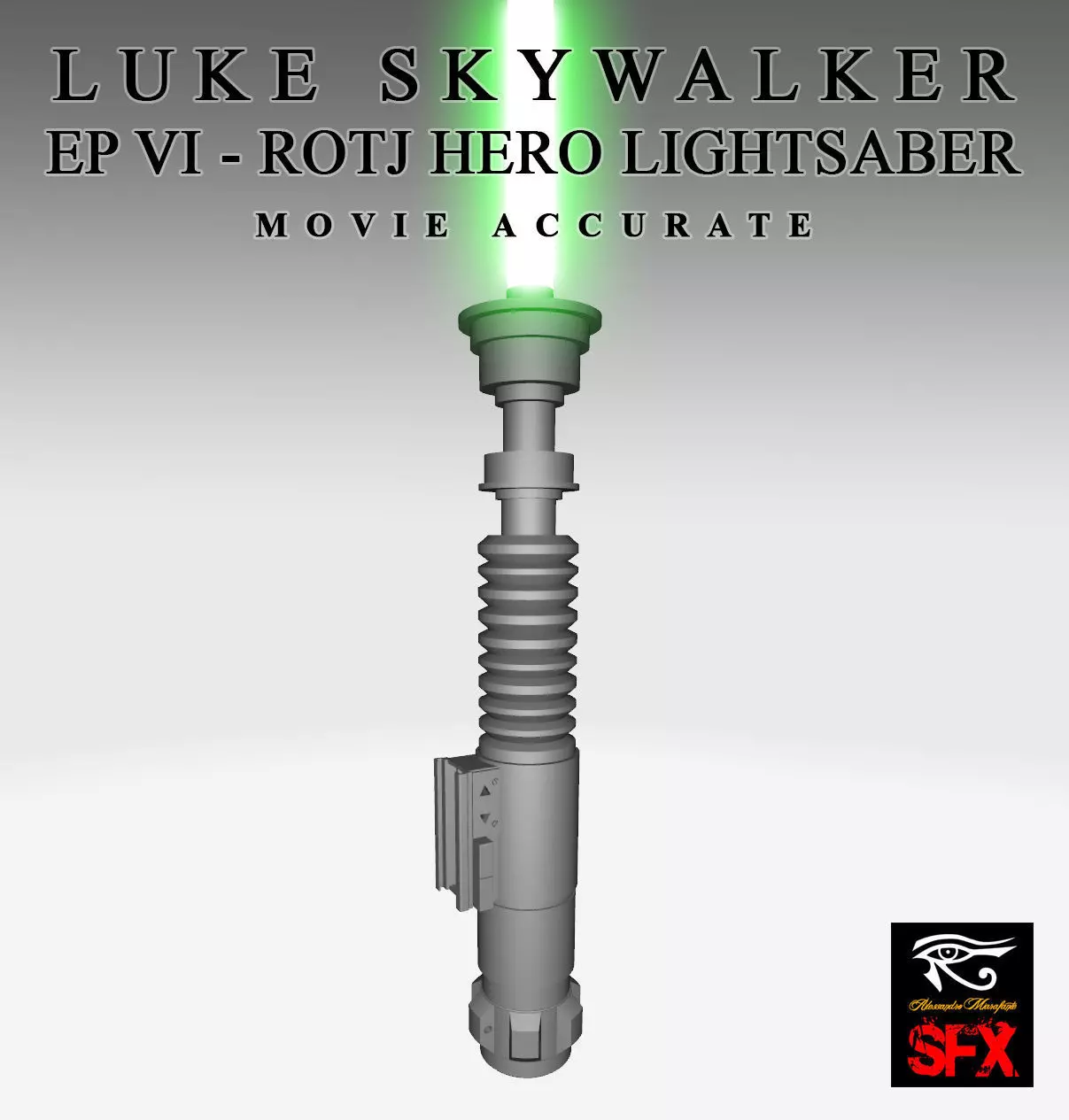 Luke Skywalker ROTJ HERO LIGHTSABER 3D print model
