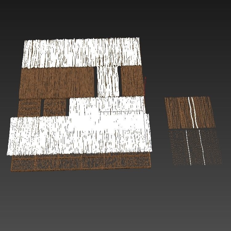 Branch thin thick decor n1 3D model_17