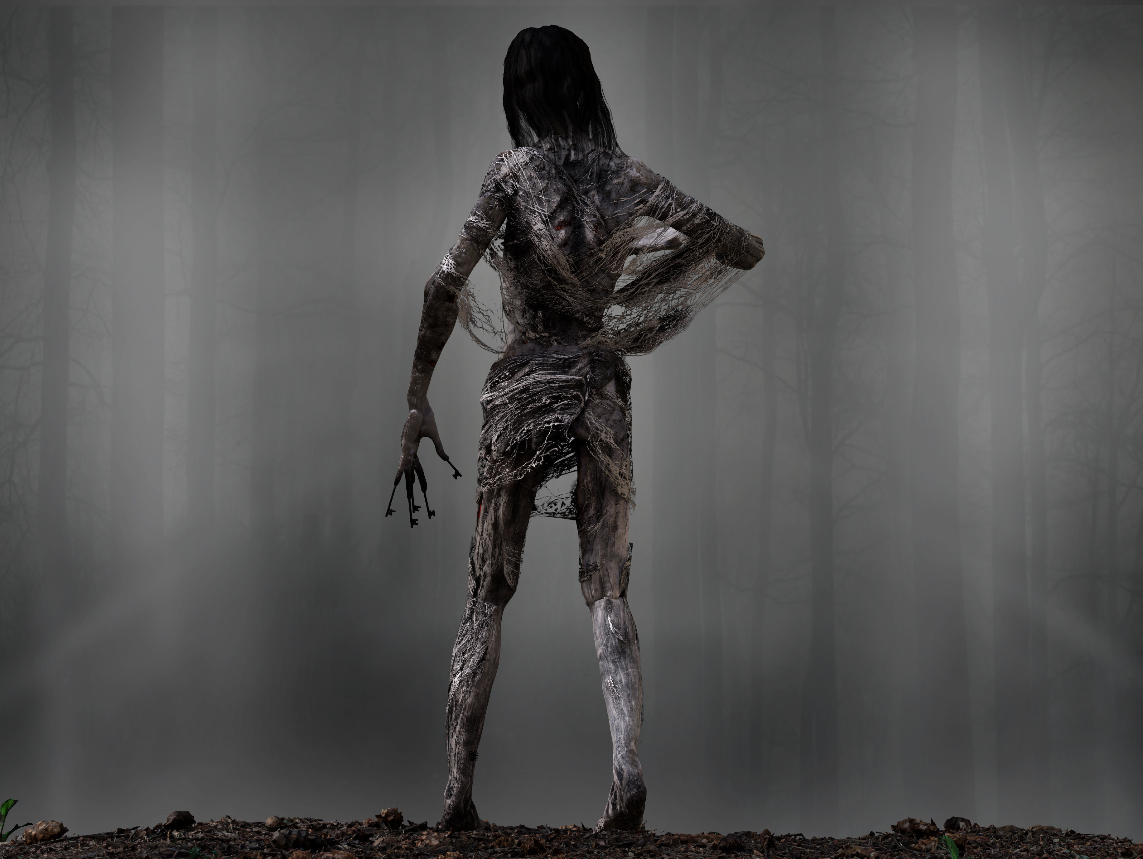 KeyFace  Low-poly 3D model_3