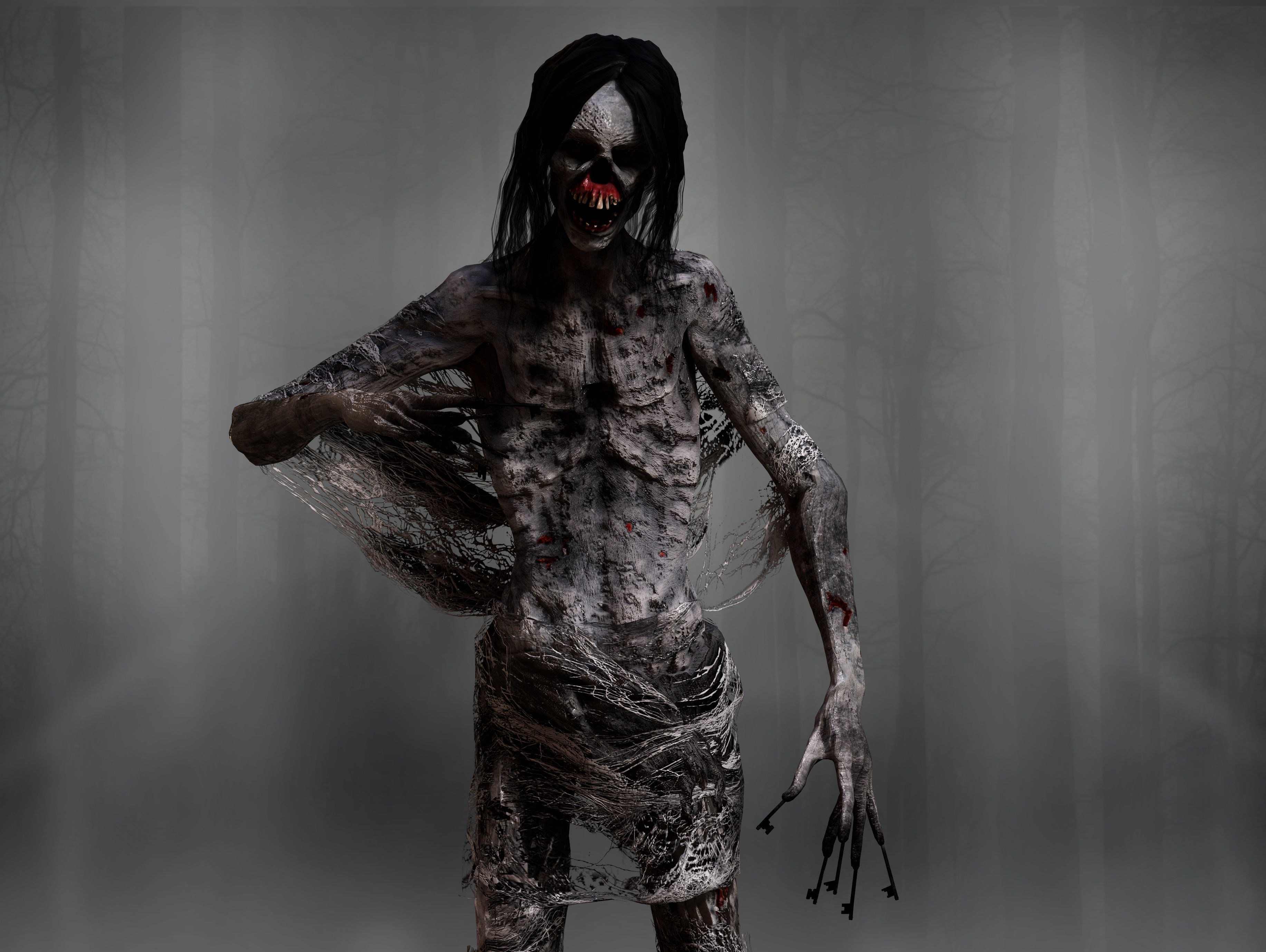 KeyFace  Low-poly 3D model_2