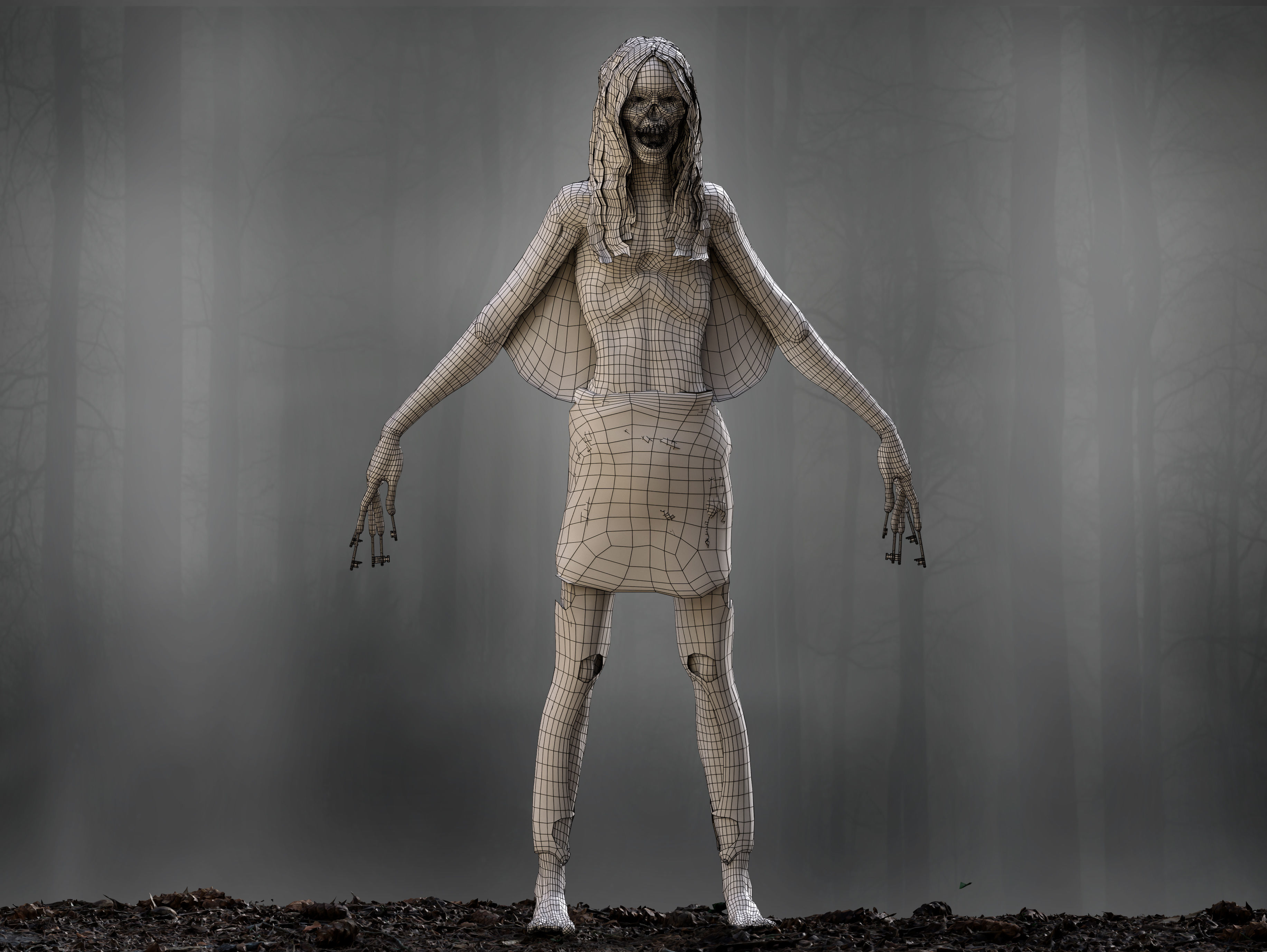 KeyFace  Low-poly 3D model_10