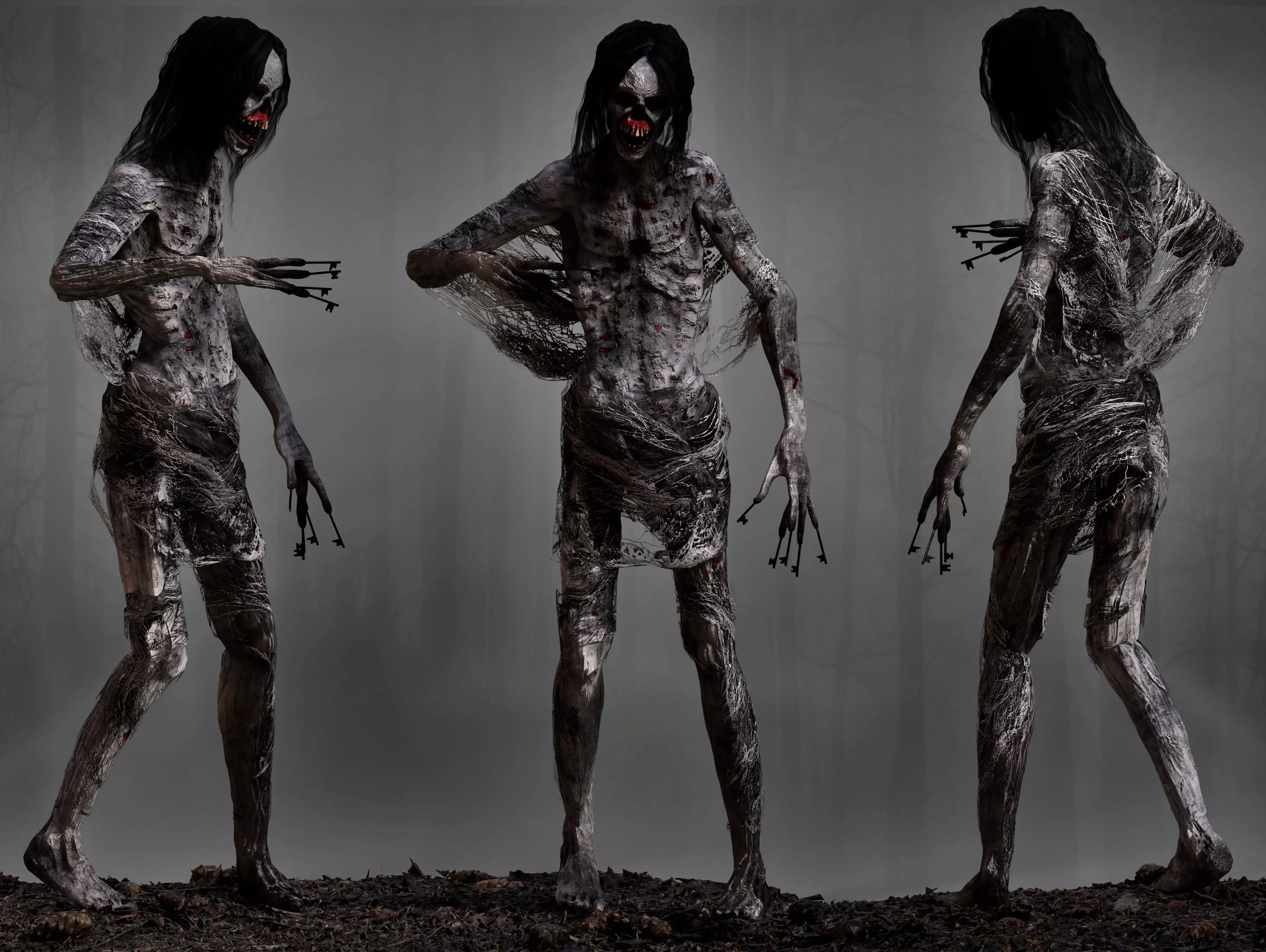 KeyFace  Low-poly 3D model_0