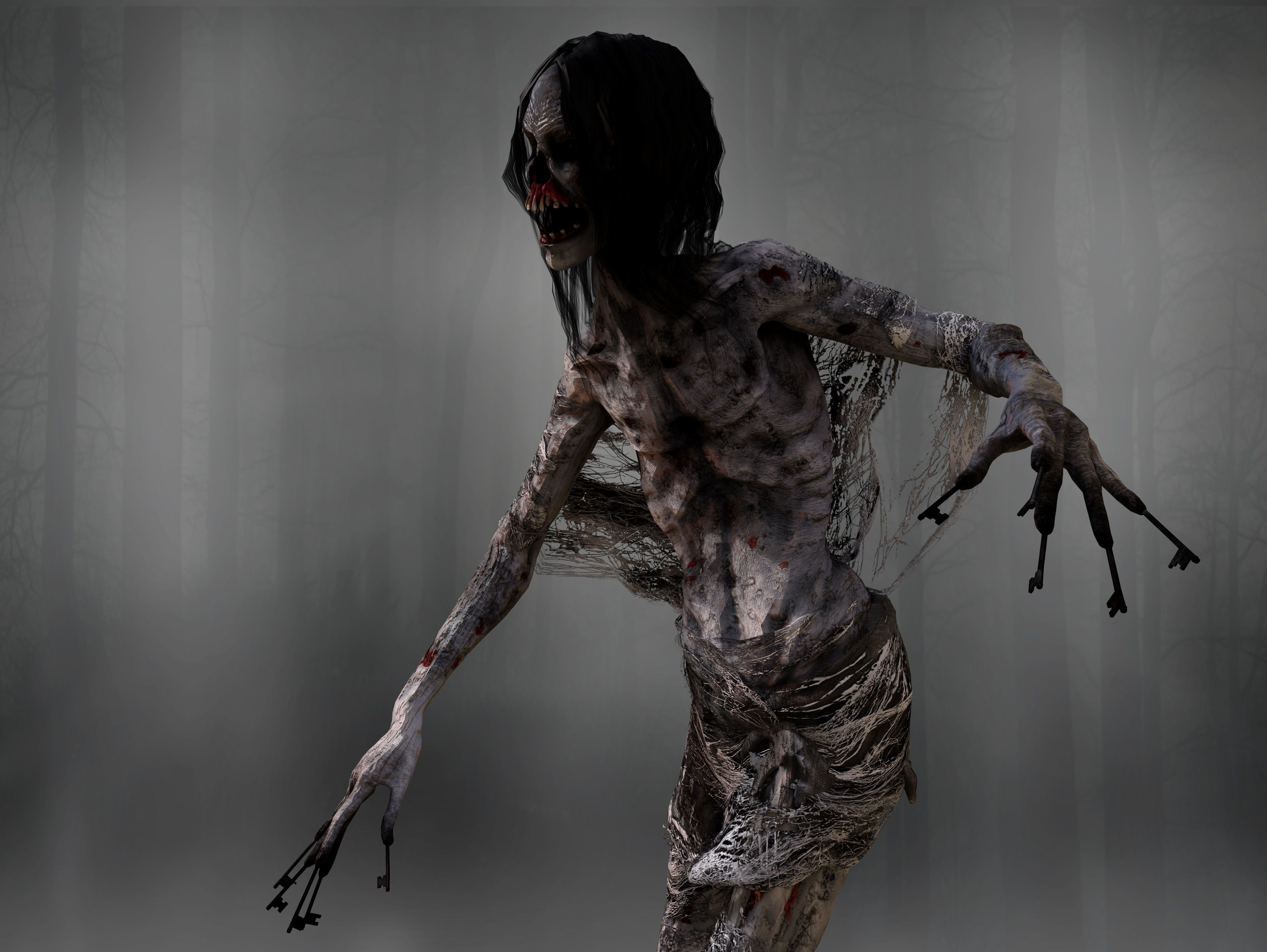 KeyFace  Low-poly 3D model_5