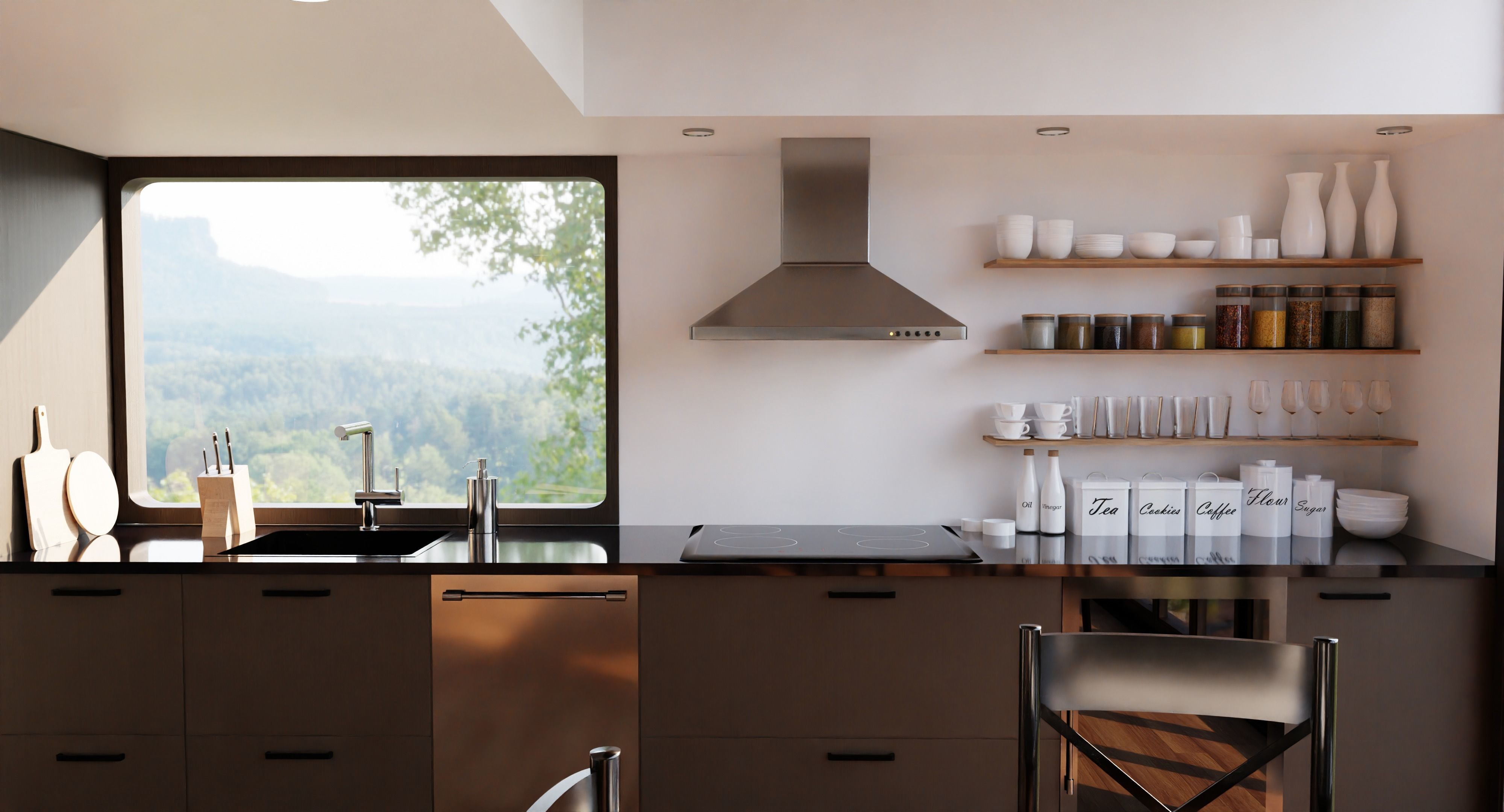 Modern kitchen 3D model_1