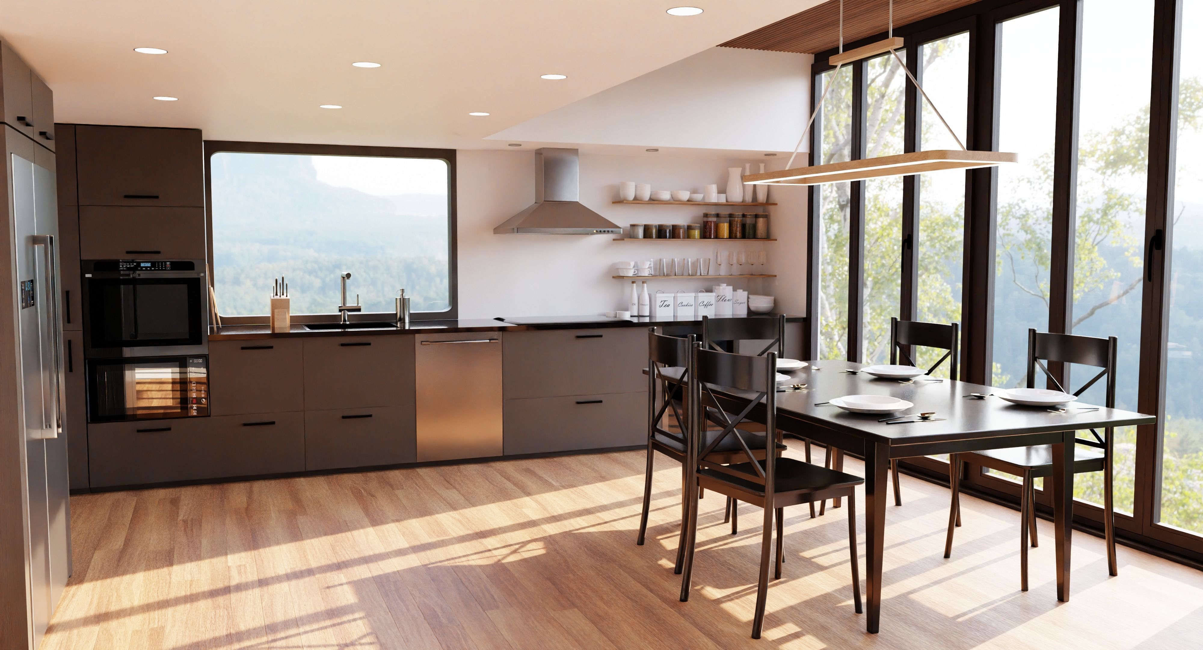 Modern kitchen 3D model_2