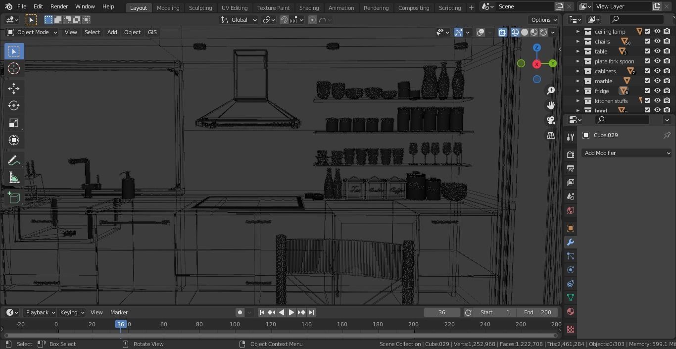 Modern kitchen 3D model_15