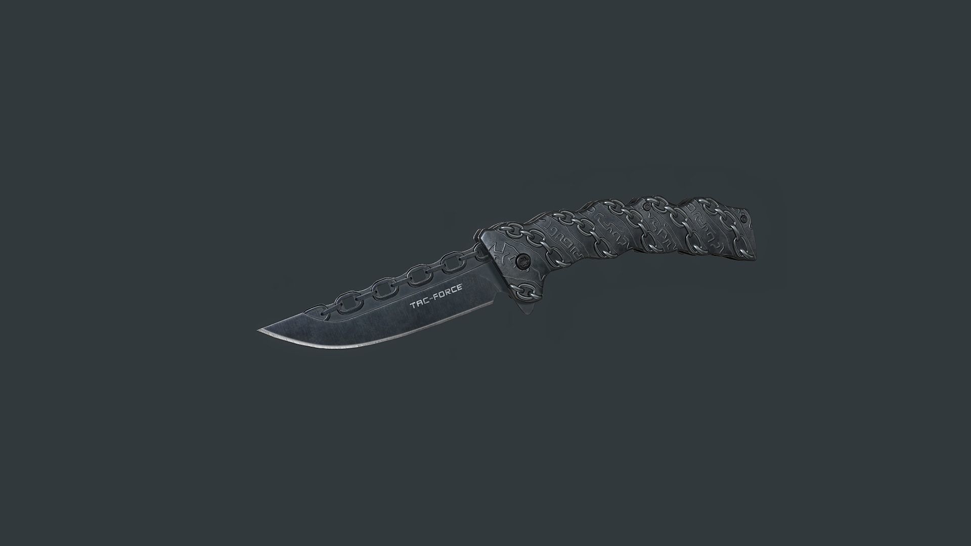 Tac-Force Chain Knife - Low Poly PBR Low-poly 3D model_24