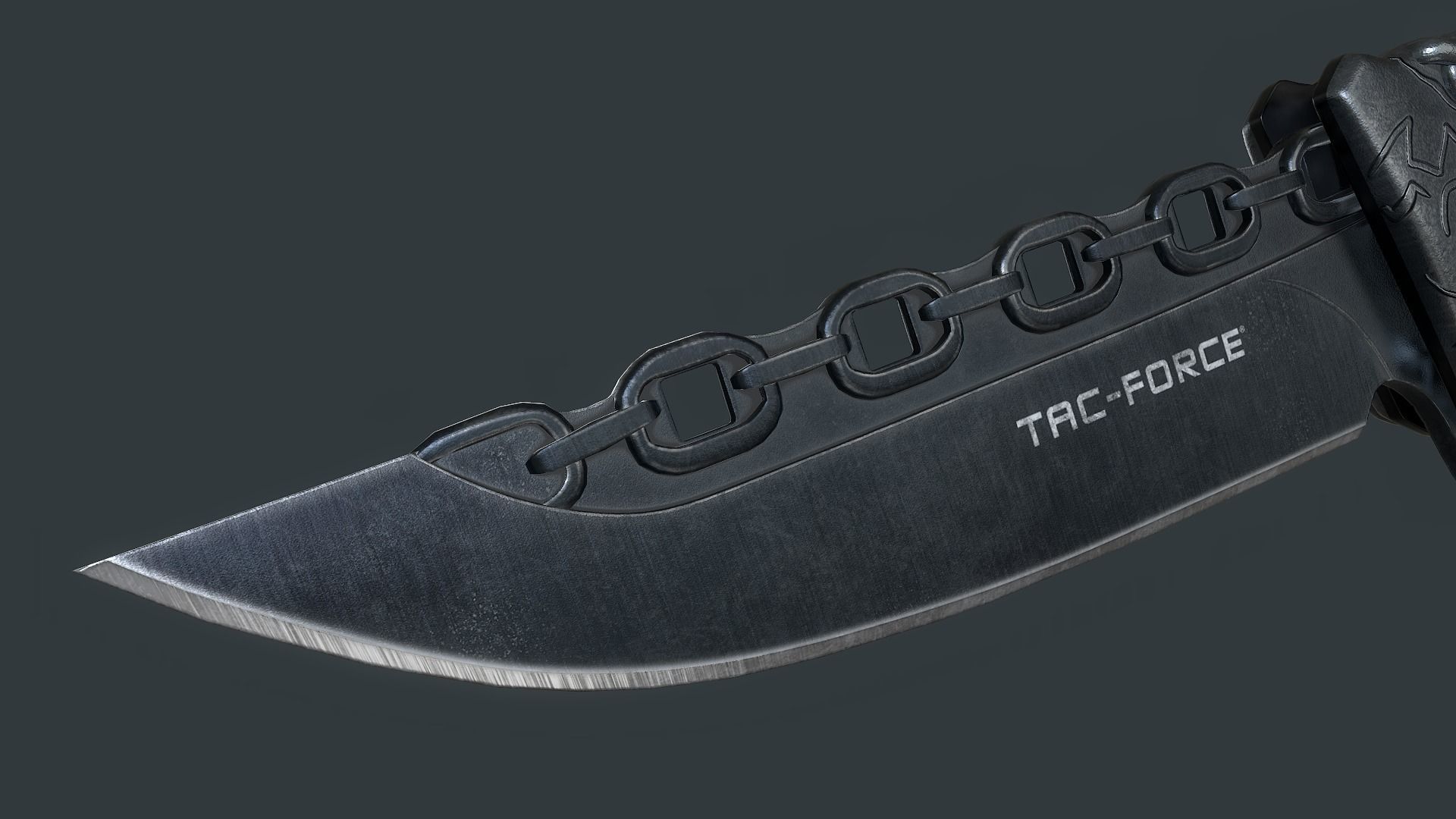 Tac-Force Chain Knife - Low Poly PBR Low-poly 3D model_9