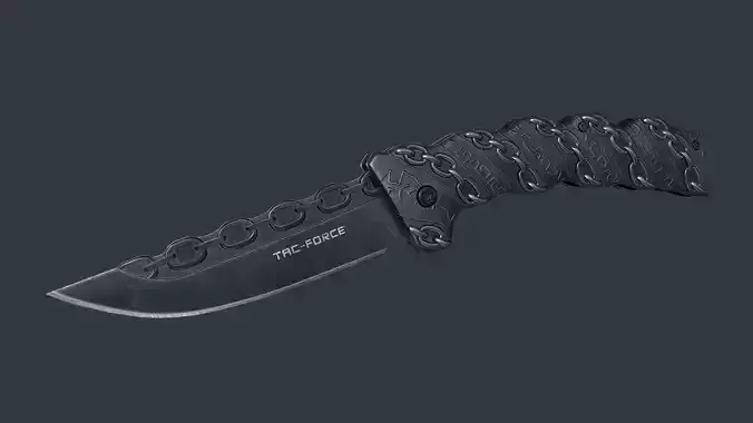 Tac-Force Chain Knife - Low Poly PBR