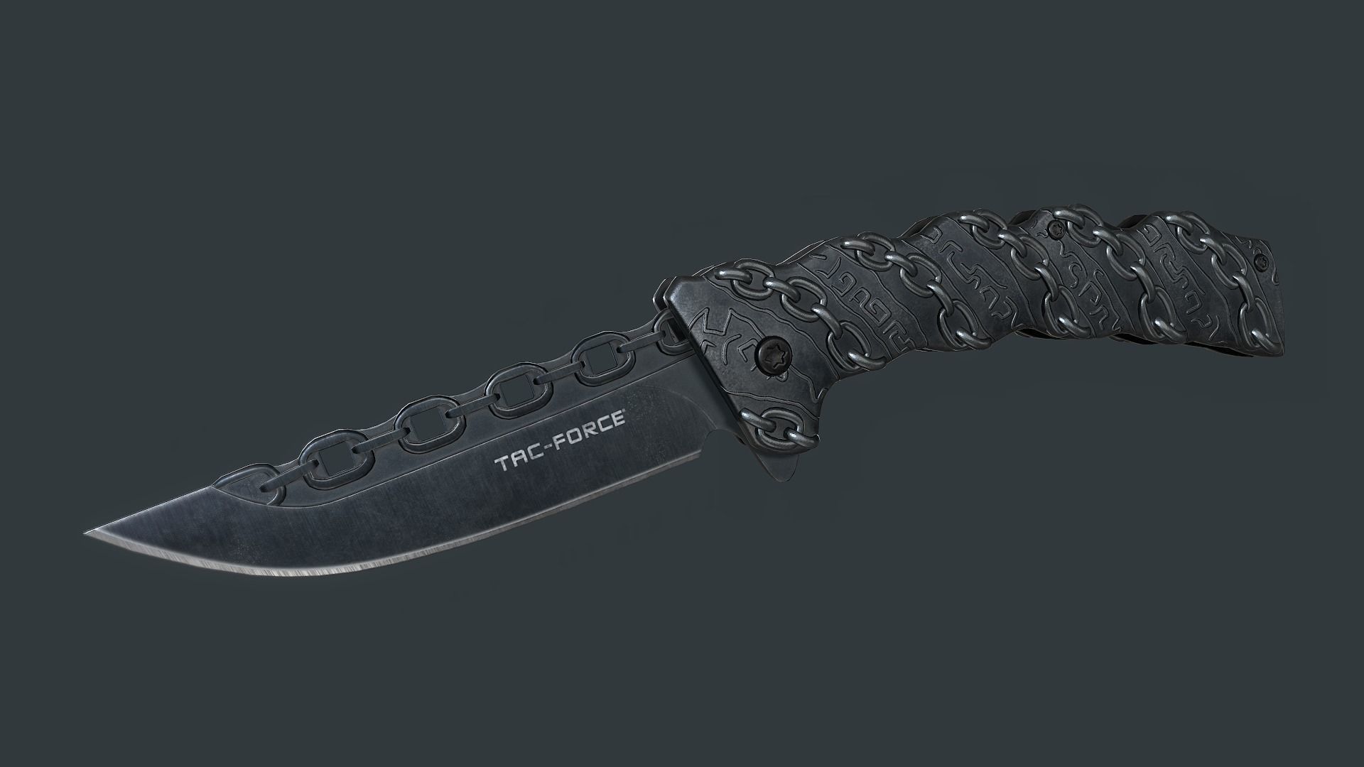 Tac-Force Chain Knife - Low Poly PBR Low-poly 3D model_14
