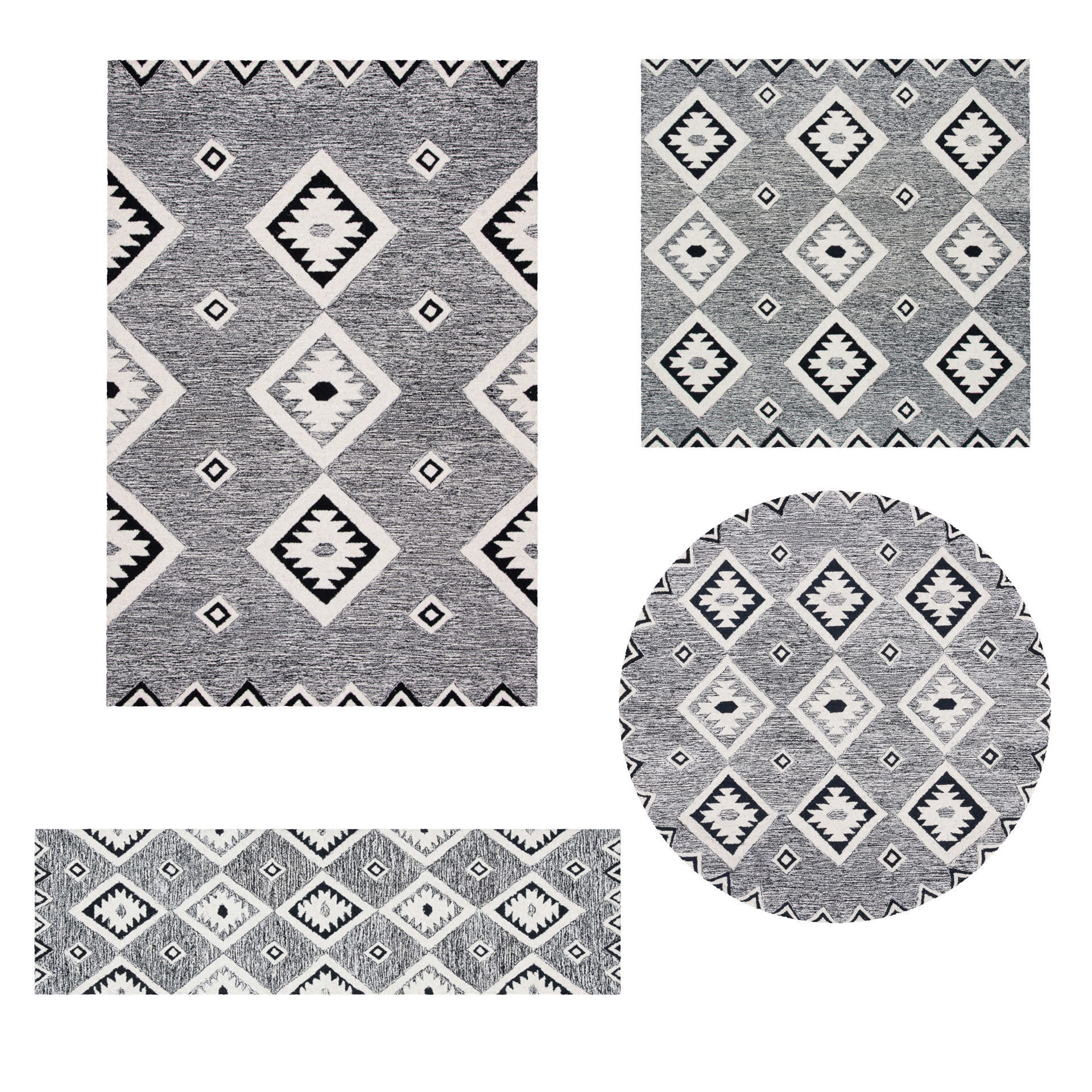 9 in 1 Rug Collection No 20 Low-poly 3D model_1