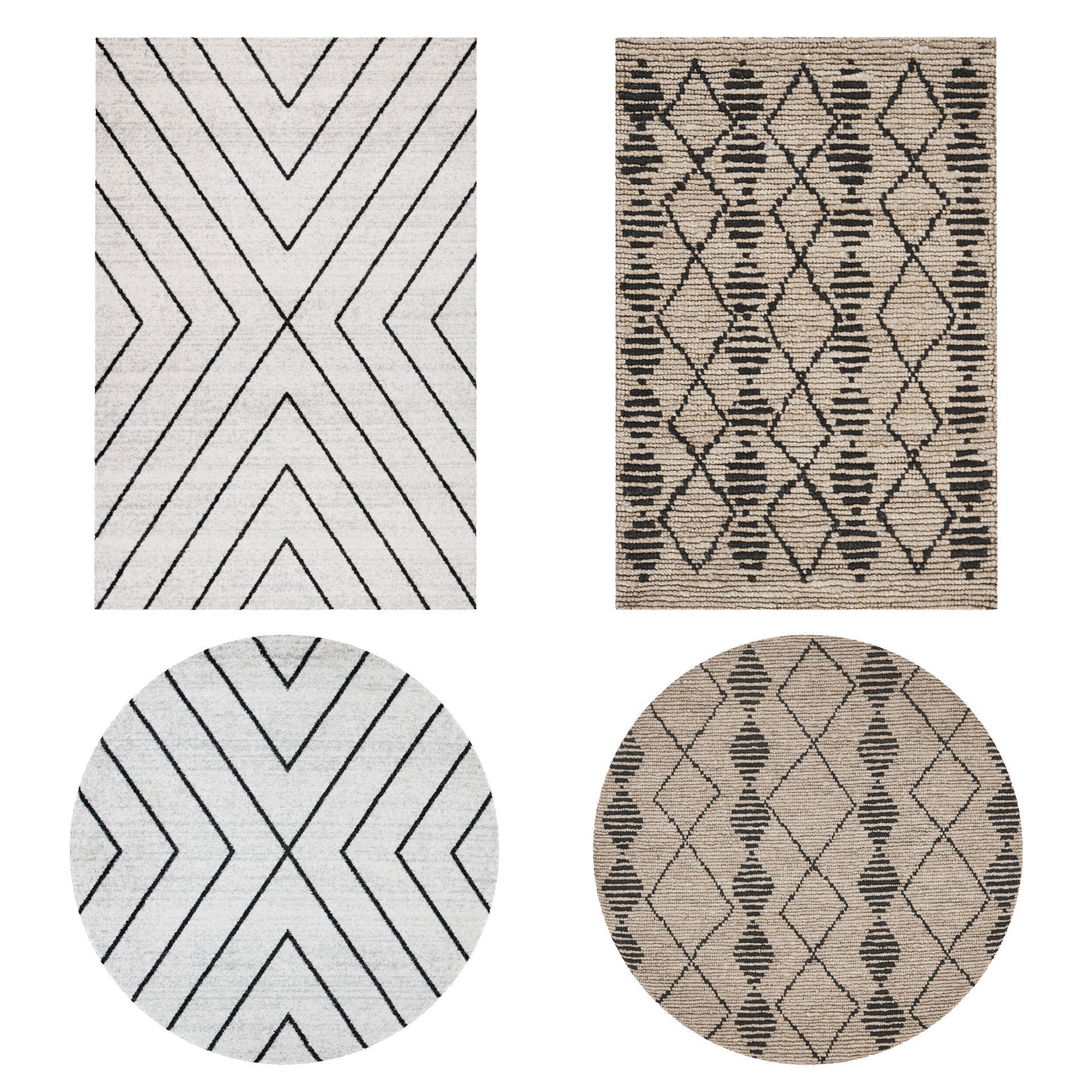 9 in 1 Rug Collection No 20 Low-poly 3D model_3