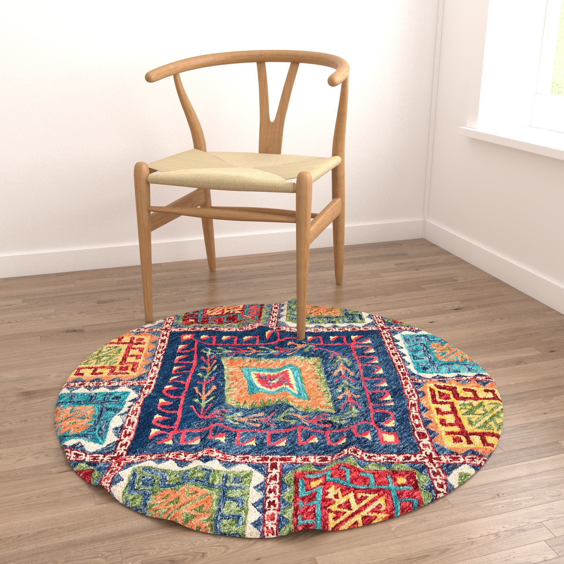 9 in 1 Rug Collection No 20 Low-poly 3D model_14