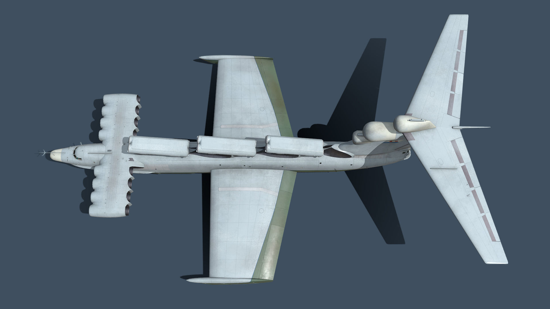 Lun-class ekranoplan project 903 Low-poly 3D model_3
