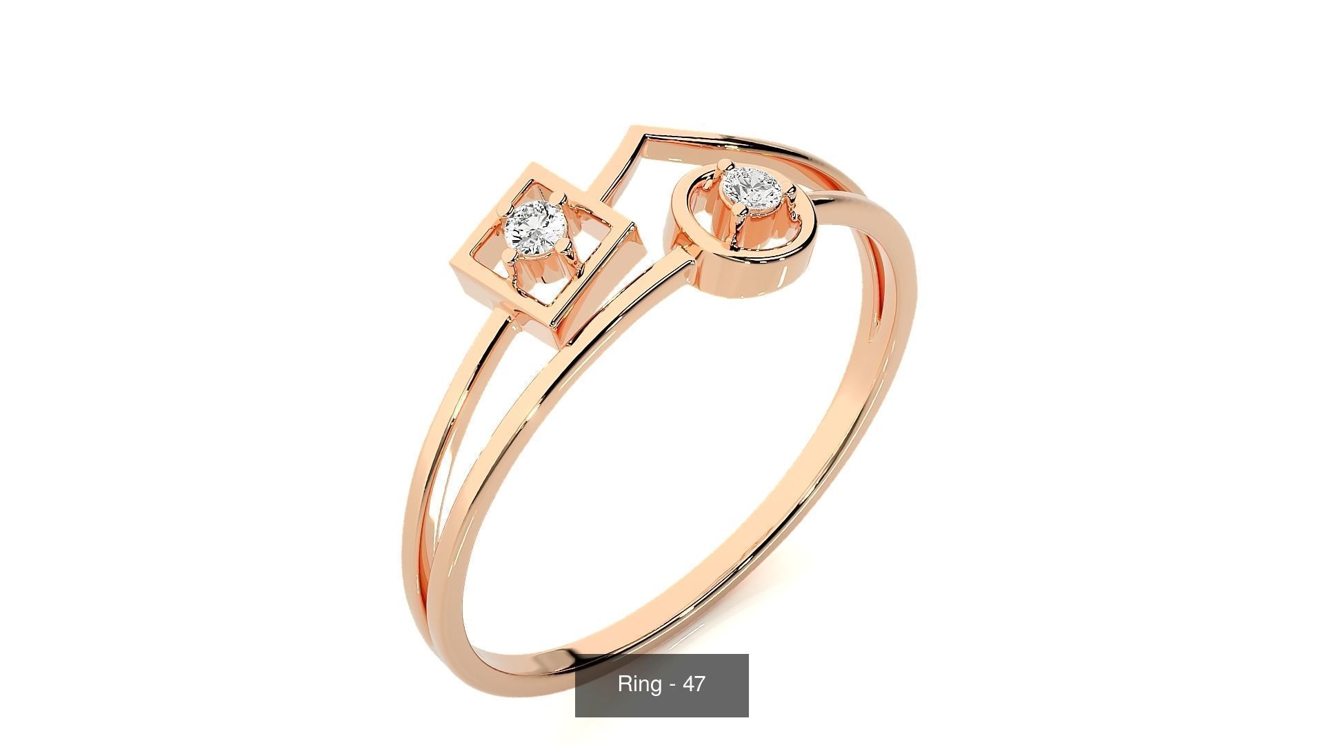 27 Classic rings 3D Model Collection_13