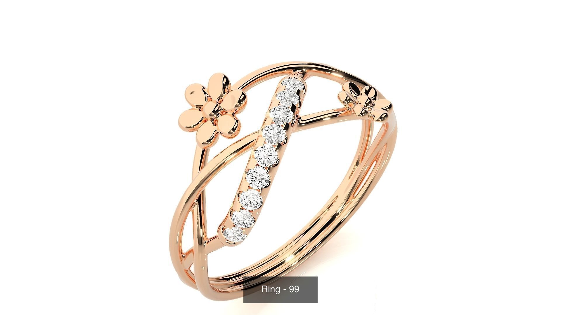 27 Classic rings 3D Model Collection_3