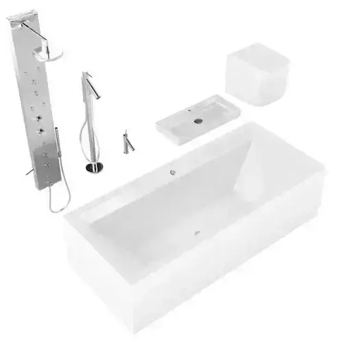 Modern Square Bathroom Set