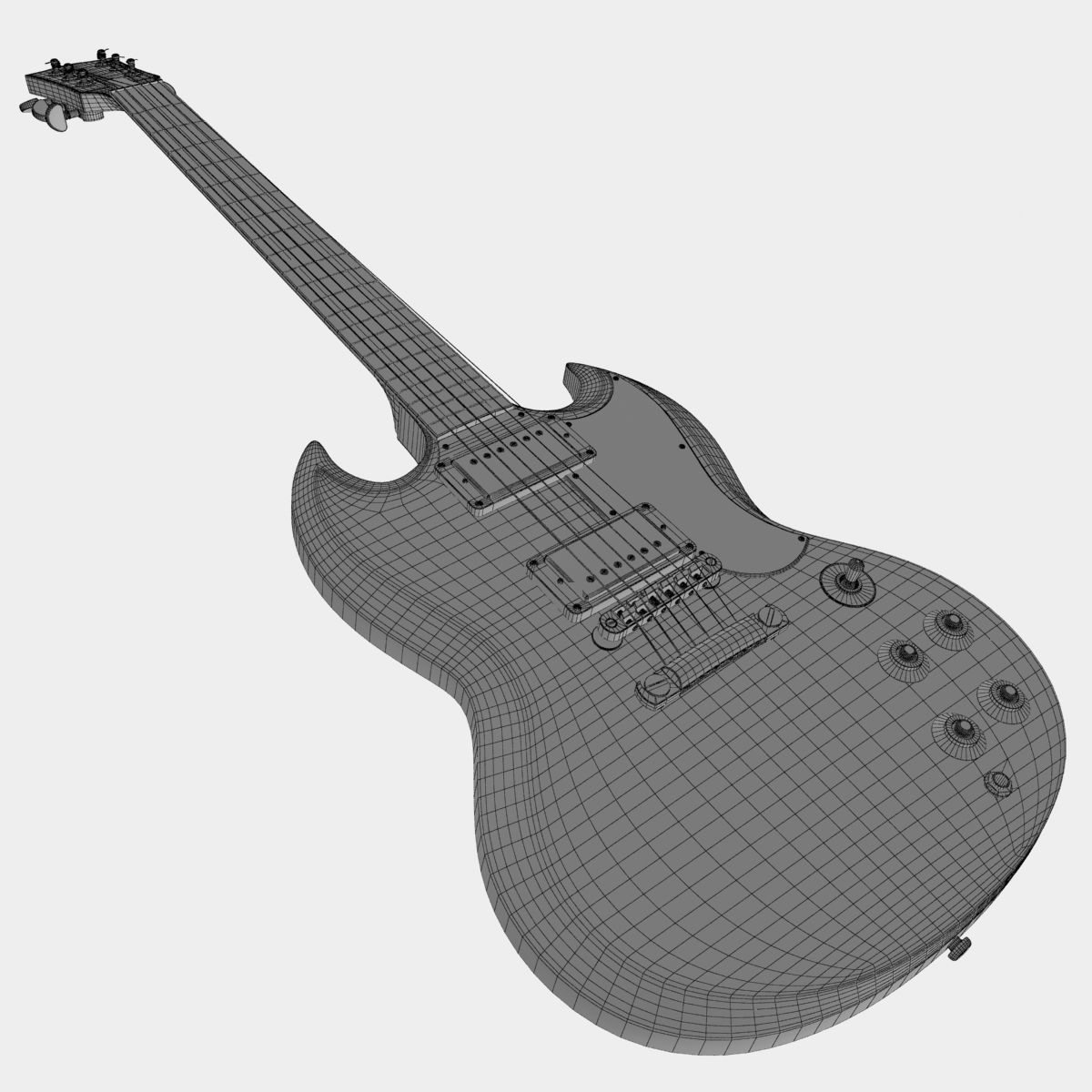 Gibson SG Custom 3D model_7