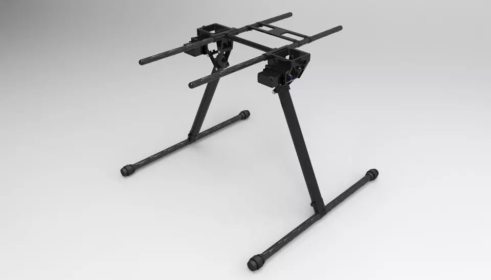 retractable landing gear octocopter Free 3D model_0