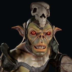 Goblin 1 humanoid creature Low-poly 3D model_11