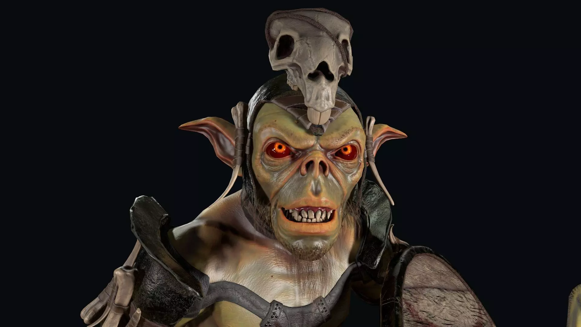 Goblin 1 humanoid creature Low-poly 3D model_0