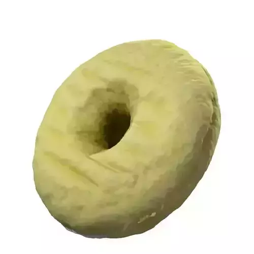 008 Donut plain white Scan 3D model with UV map