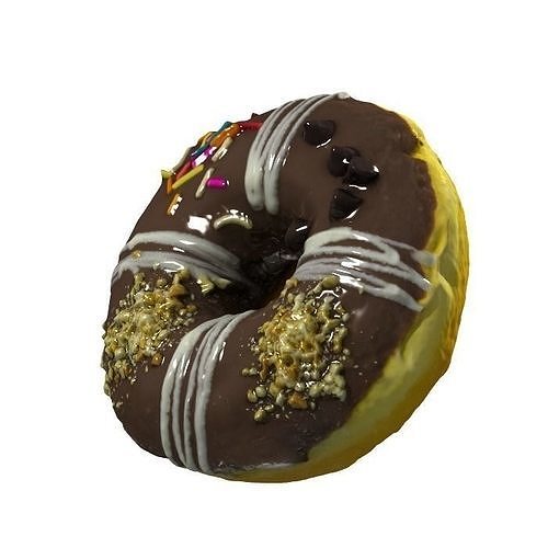 006 Donut Chock4 Scan 3D model with UV map 3D model