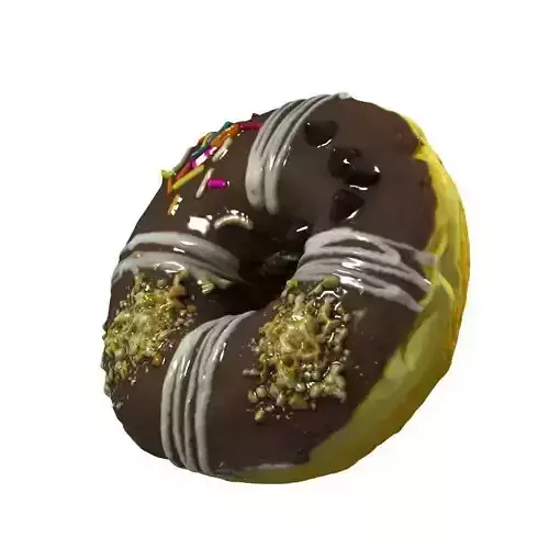 006 Donut Chock4 Scan 3D model with UV map