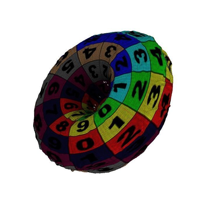 004 Donut Strawberry dip Scan 3D model with UV map 3D model_3