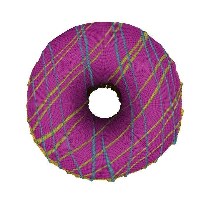 004 Donut Strawberry dip Scan 3D model with UV map 3D model_8