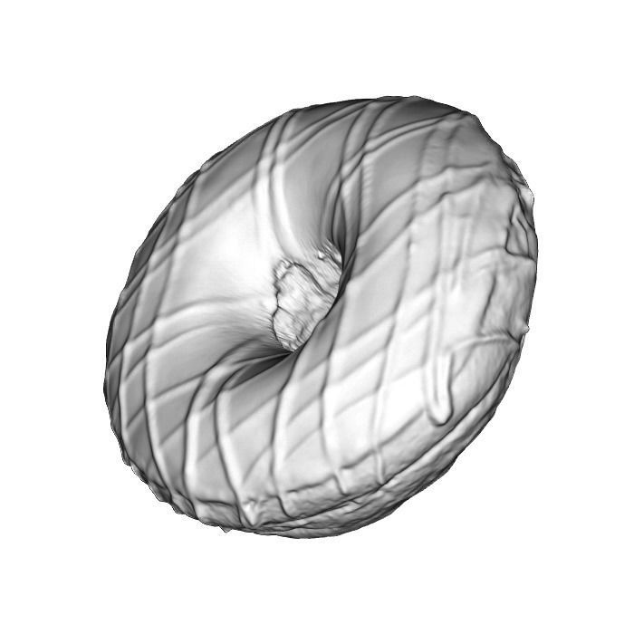 004 Donut Strawberry dip Scan 3D model with UV map 3D model_2