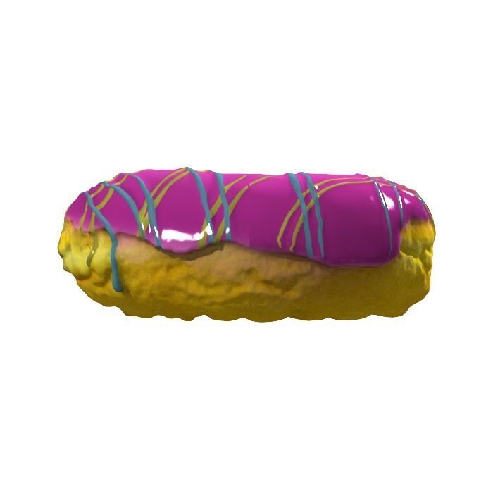 004 Donut Strawberry dip Scan 3D model with UV map 3D model_17