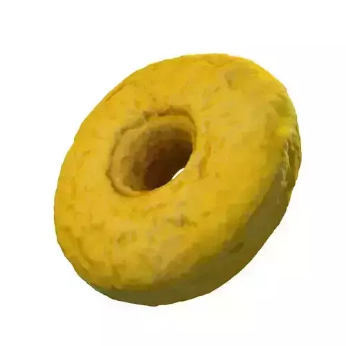 003 Donut plain Scan 3D model with UV map 3D model