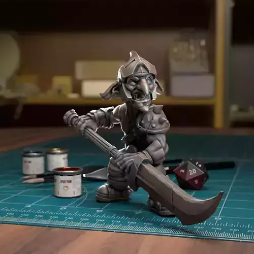 Goblin Spearman 03 - Presupported
