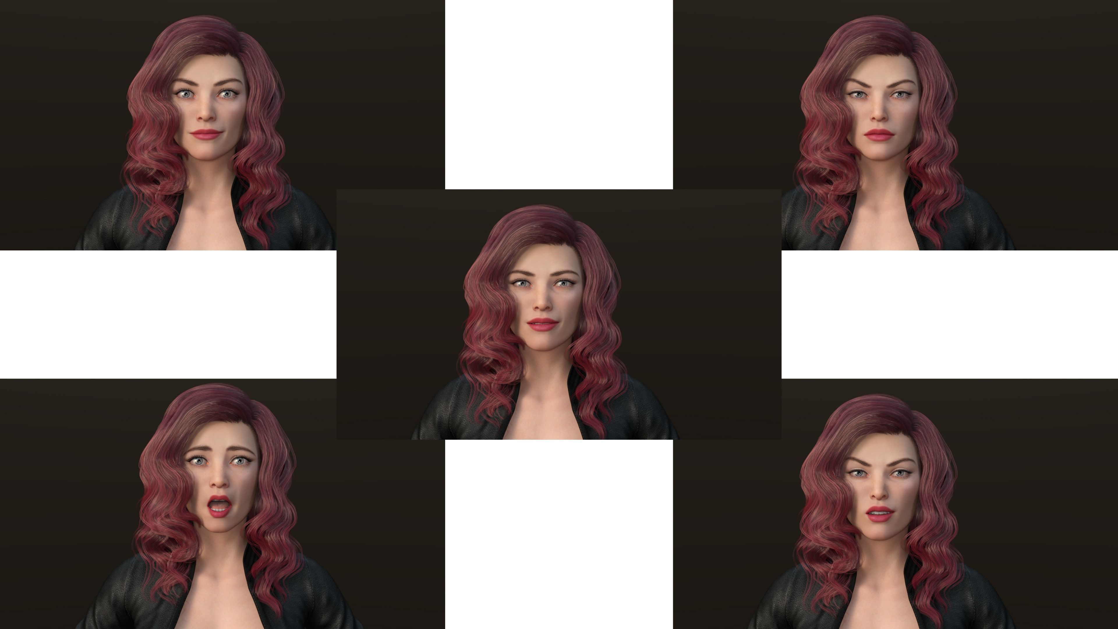 MAYA FEMALE CHARACTER  3D model_4