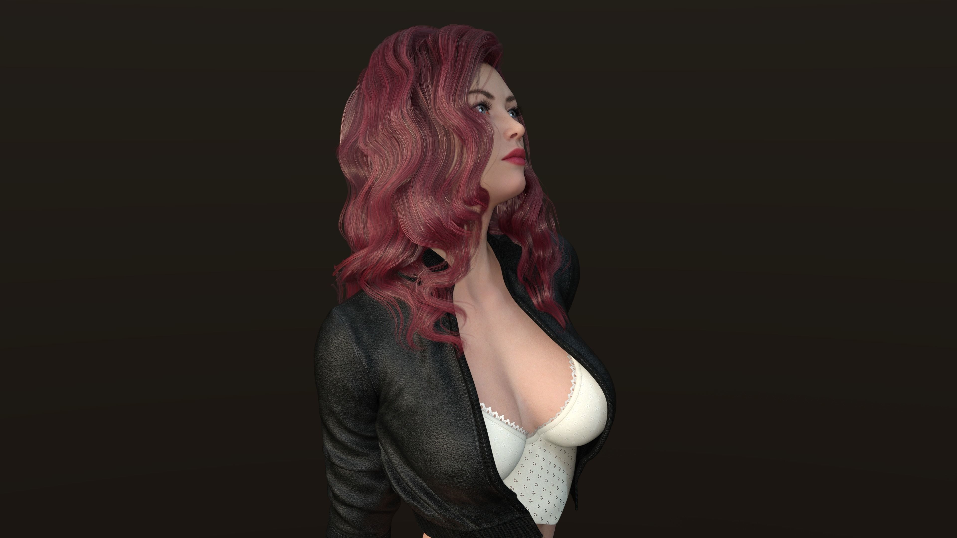 MAYA FEMALE CHARACTER  3D model_1