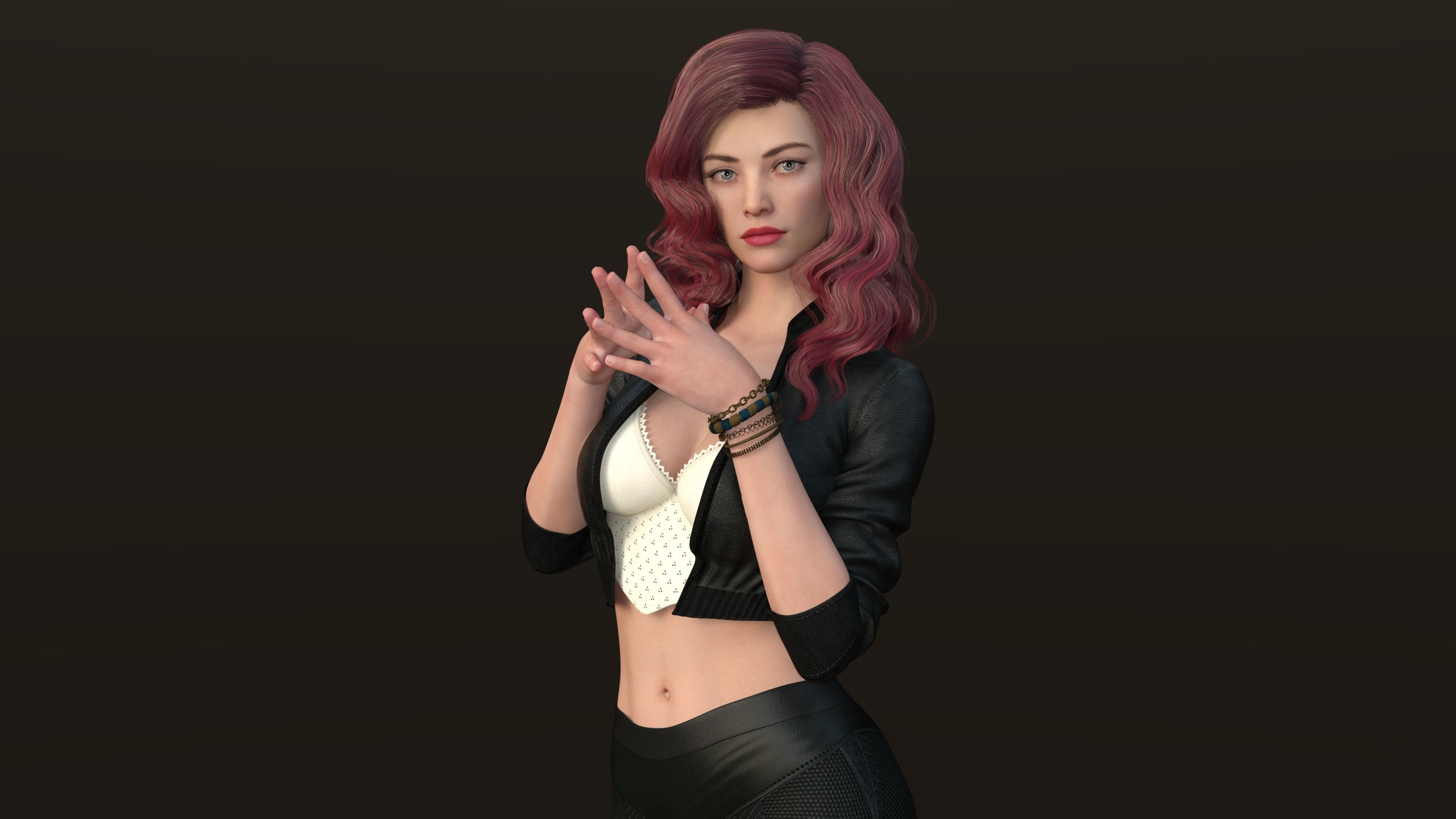 MAYA FEMALE CHARACTER  3D model_5