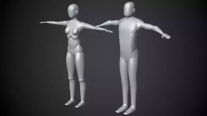 Free Human Base Meshes For Sculpting Free 3D model