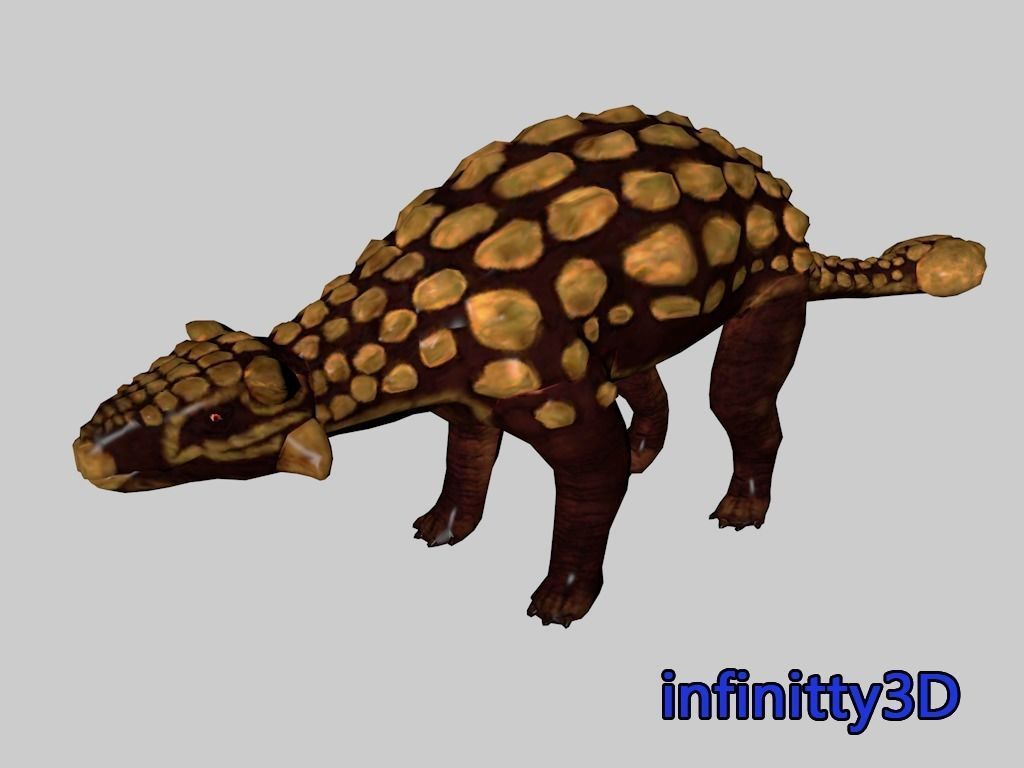 dinosaur 3d model Low-poly 3D model_1