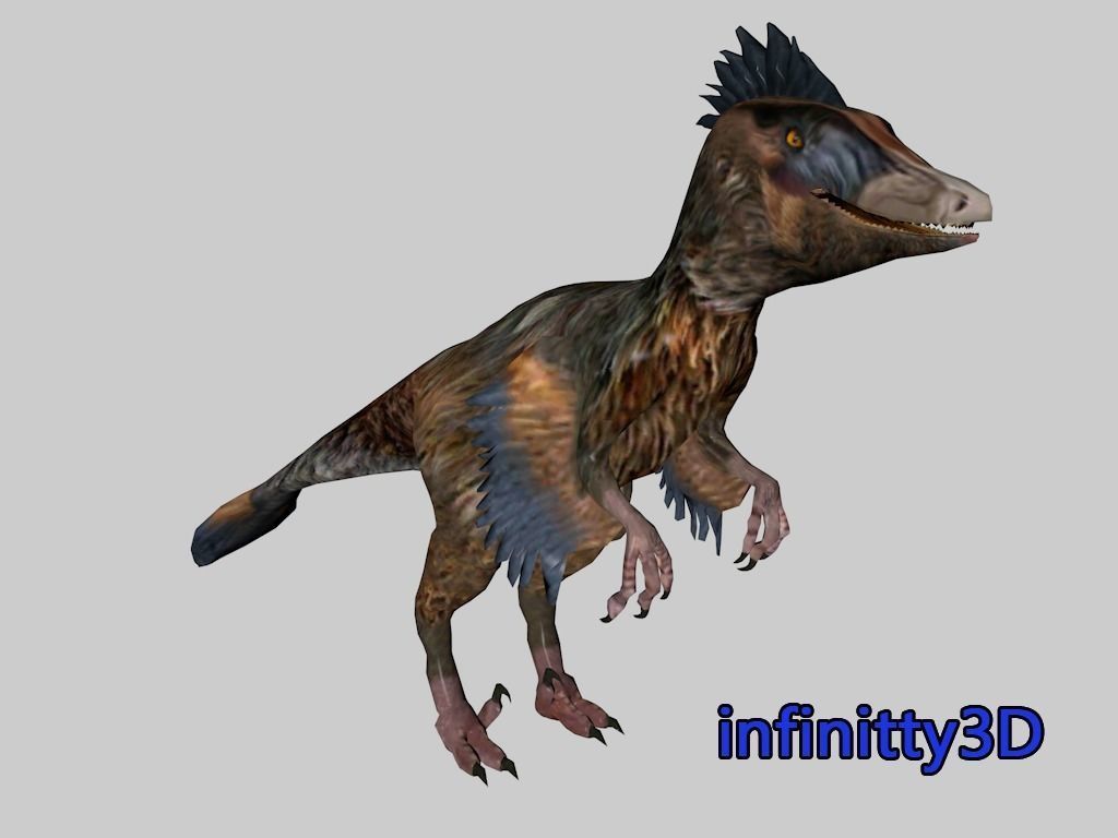 dinosaur 3d model Low-poly 3D model_8