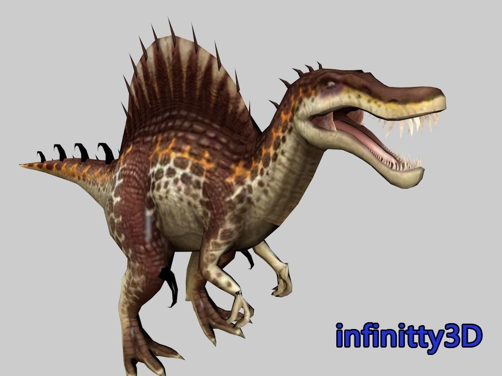 dinosaur 3d model Low-poly 3D model_5