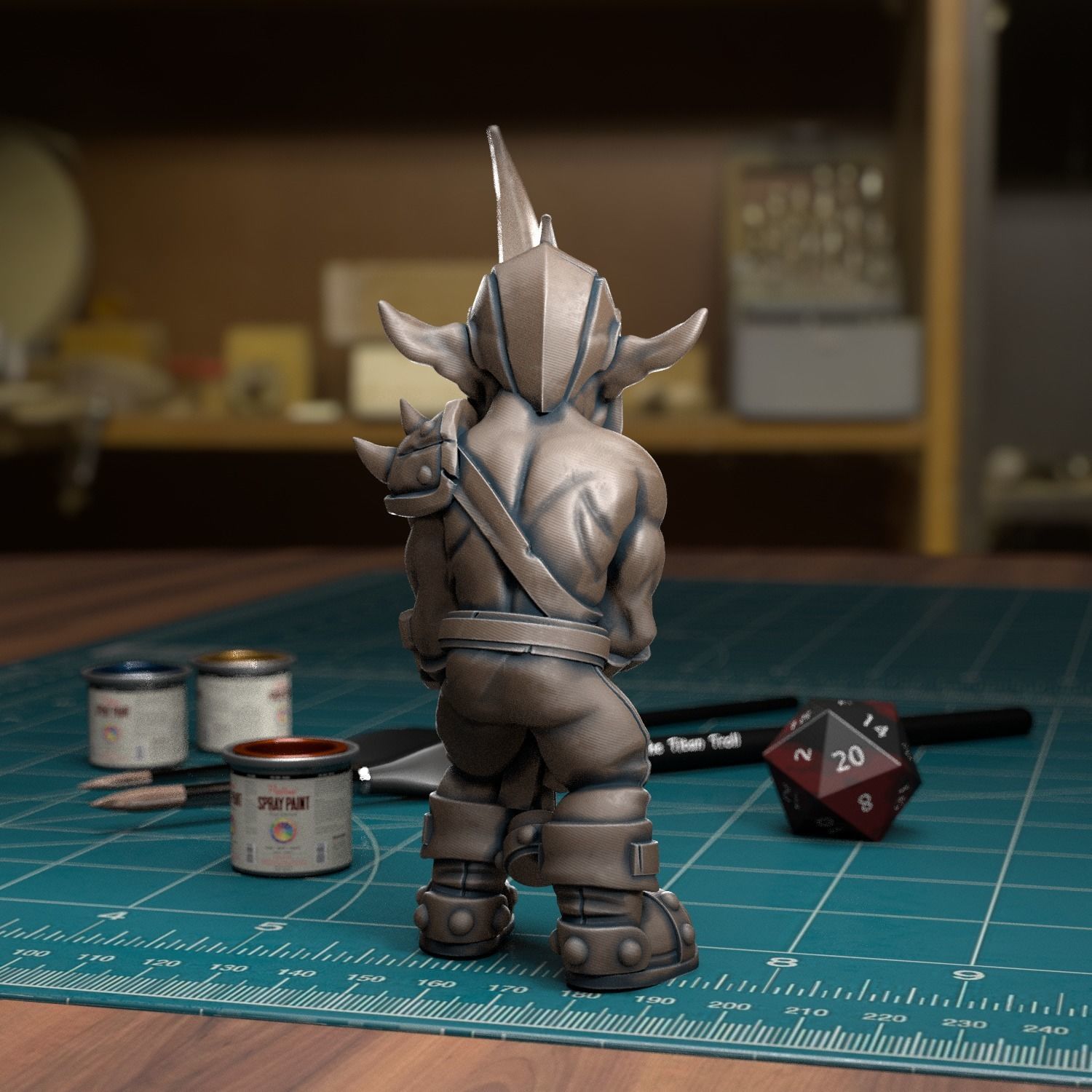 Goblin Spearman 05 - Presupported 3D print model_2