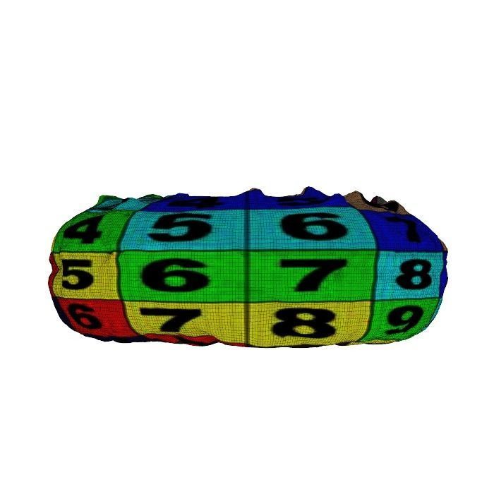 022 Donut chock white chockchip Scan 3D model with UV map 3D model_19