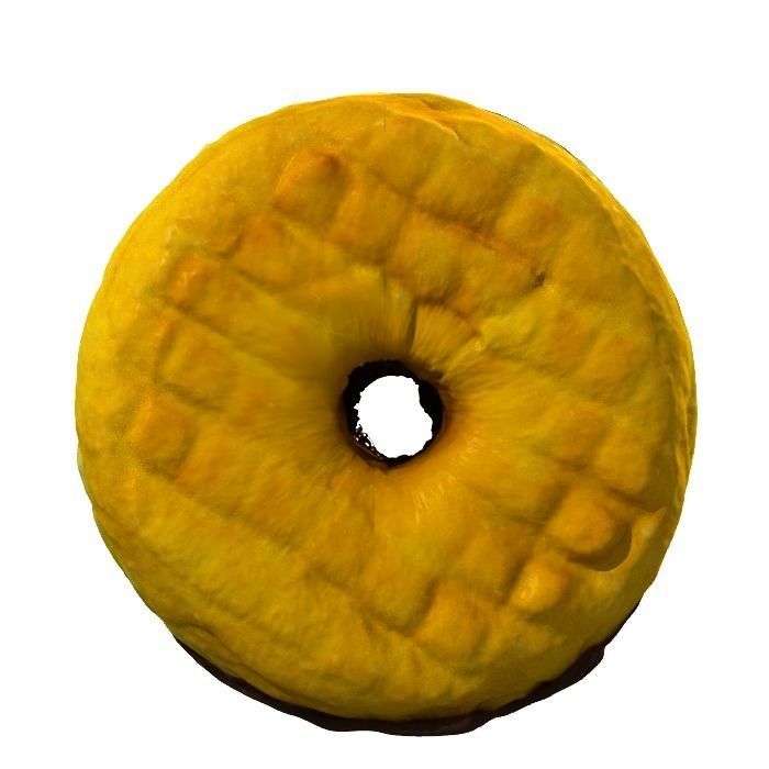 022 Donut chock white chockchip Scan 3D model with UV map 3D model_13