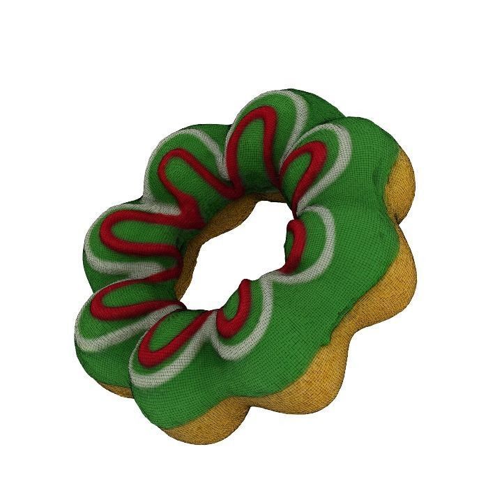 021 Donut blue flower Scan 3D model with UV map 3D model_4