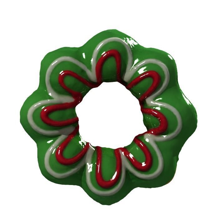 021 Donut blue flower Scan 3D model with UV map 3D model_5