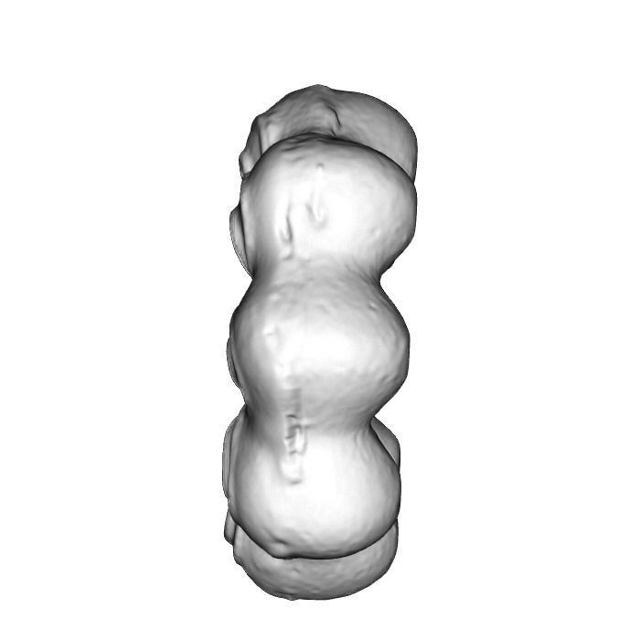 021 Donut blue flower Scan 3D model with UV map 3D model_10