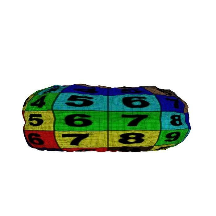 020 Donut pink wire Scan 3D model with UV map 3D model_19