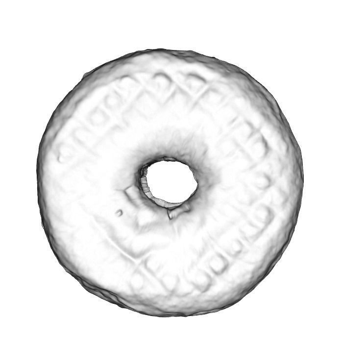 020 Donut pink wire Scan 3D model with UV map 3D model_14