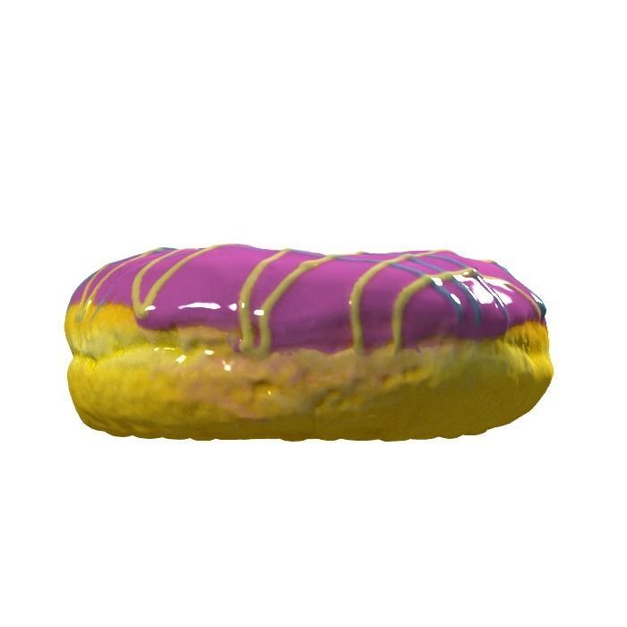 020 Donut pink wire Scan 3D model with UV map 3D model_17